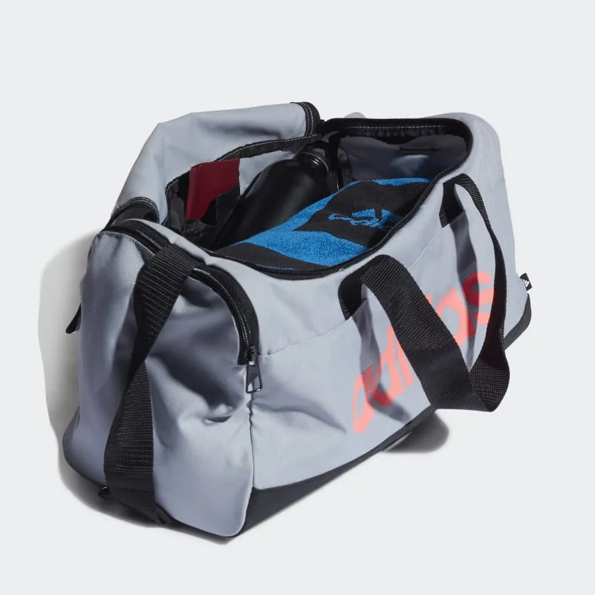 ADIDAS ESSENTIALS LOGO DUFFEL BAG EXTRA SMALL - GREY
