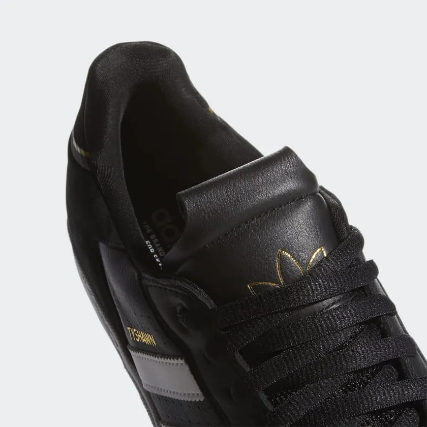 Adidas Tyshawn Low - Core Black/Cloud White/Gold Metallic