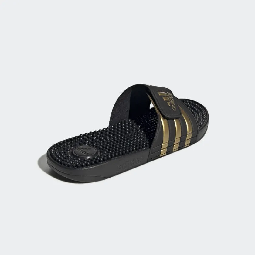 ADISSAGE SLIDES - Core Black / Gold Metallic / Core Black