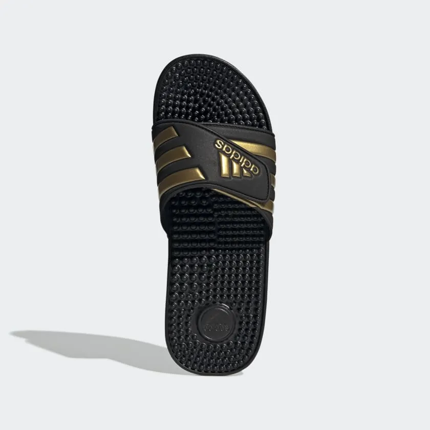 ADISSAGE SLIDES - Core Black / Gold Metallic / Core Black