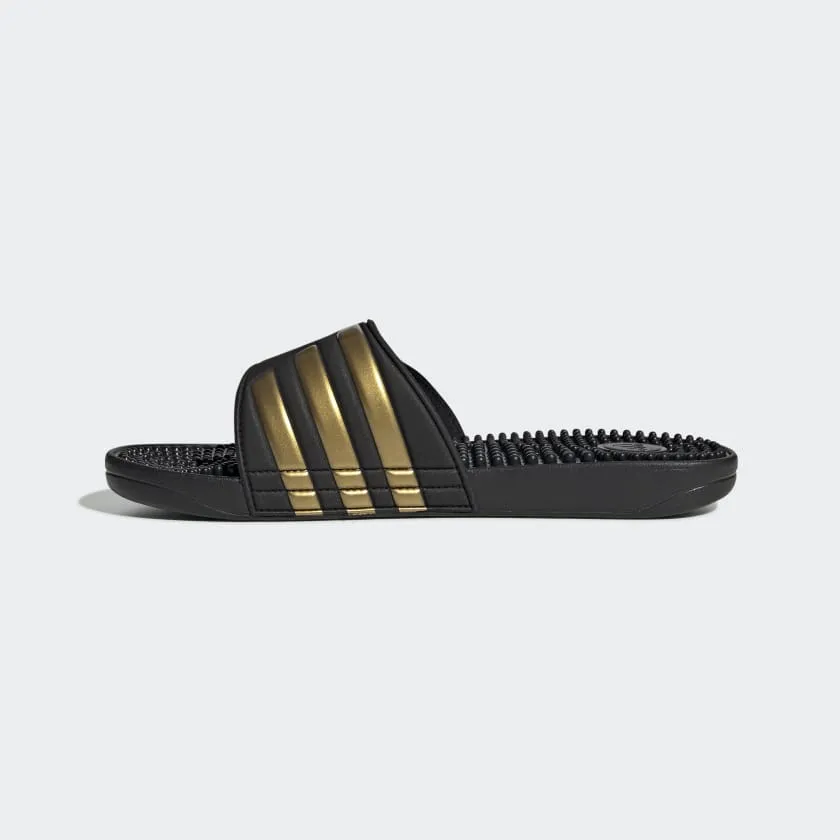 ADISSAGE SLIDES - Core Black / Gold Metallic / Core Black
