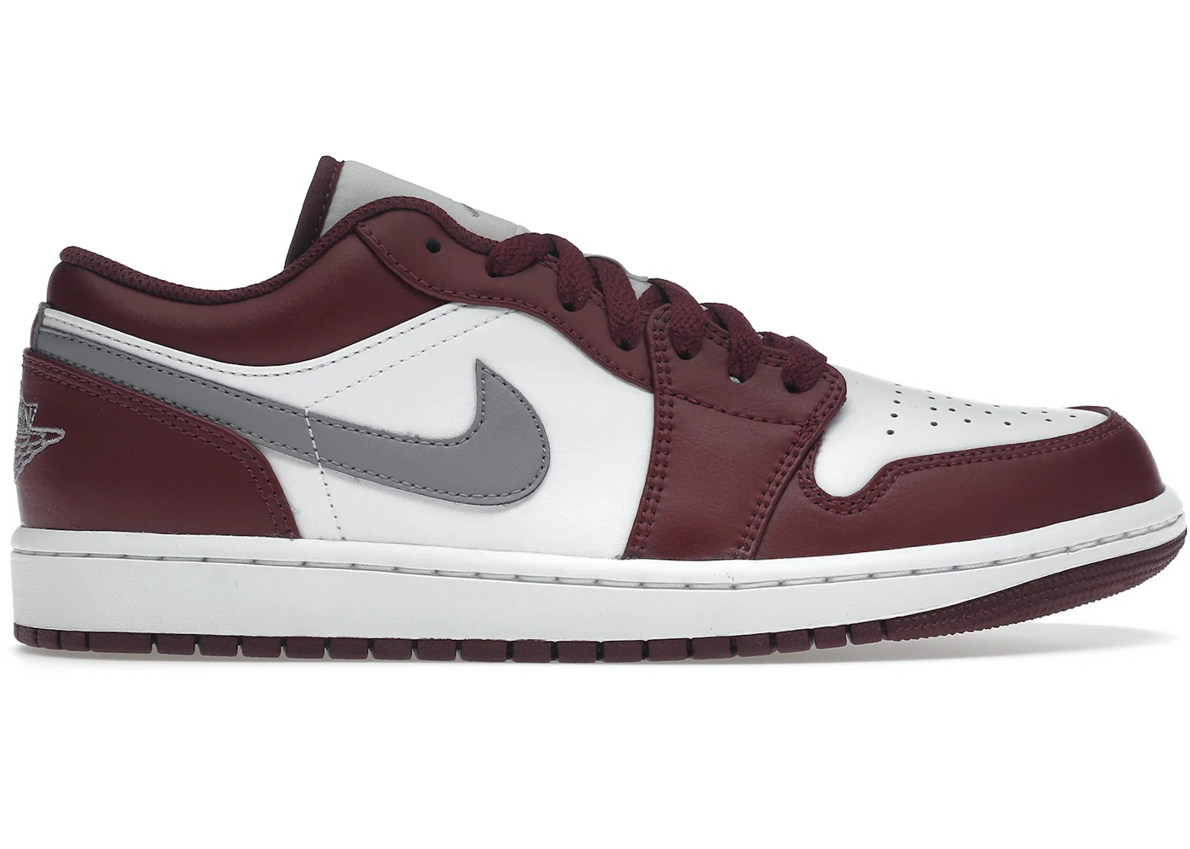 Air Jordan 1 Low Bordeaux White