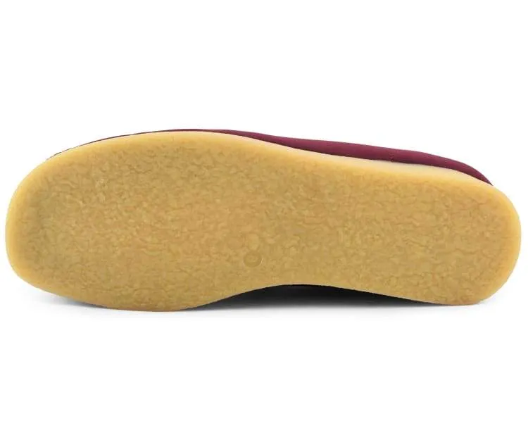 Amali Wallabee Boot Style Men's Burgundy Suede High Top Shoes