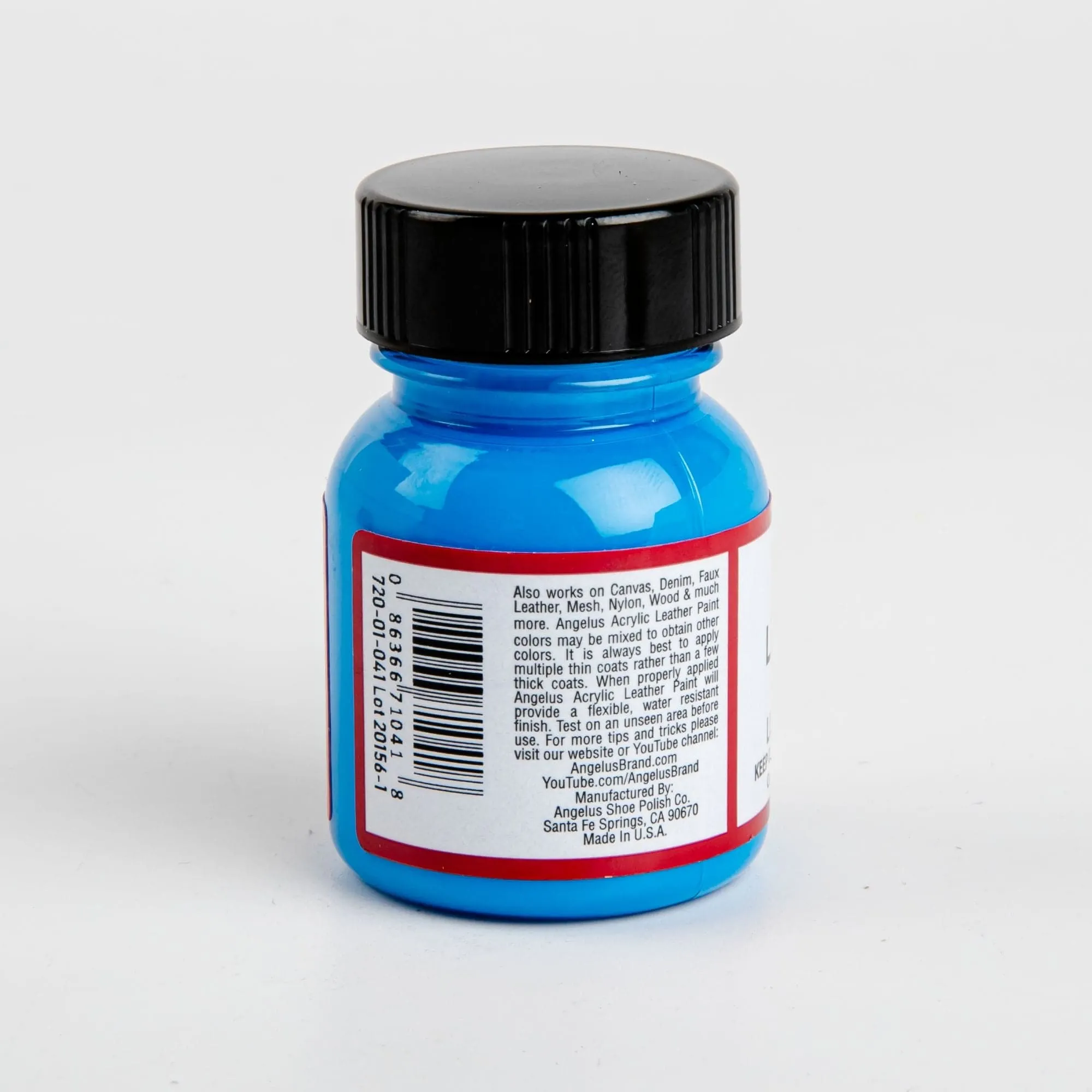 Angelus Acrylic Paint Light Blue #041 29Ml Use On Leather, Vinyl Or Fabric