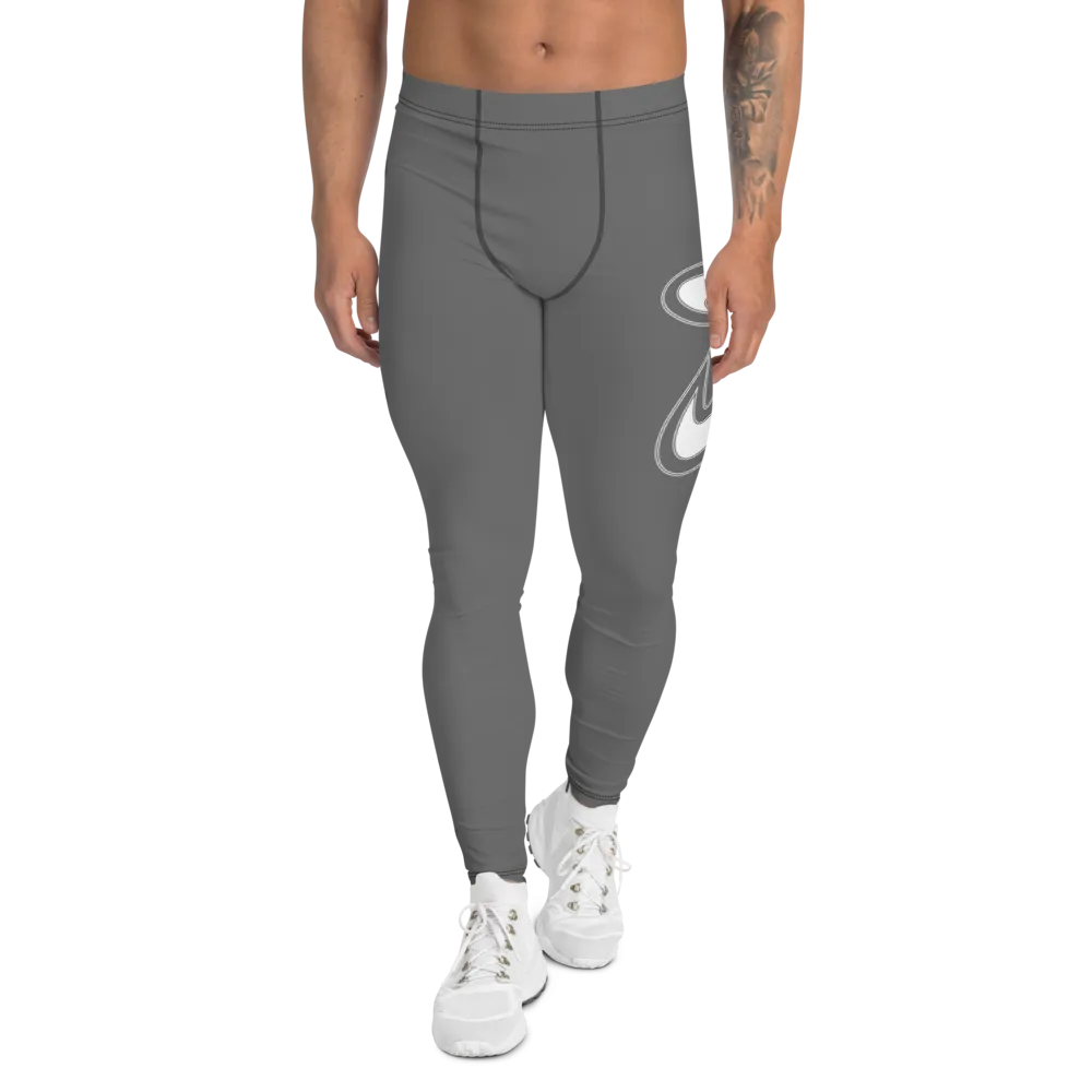 Athletic Apparatus Grey White logo V2 Men's Leggings