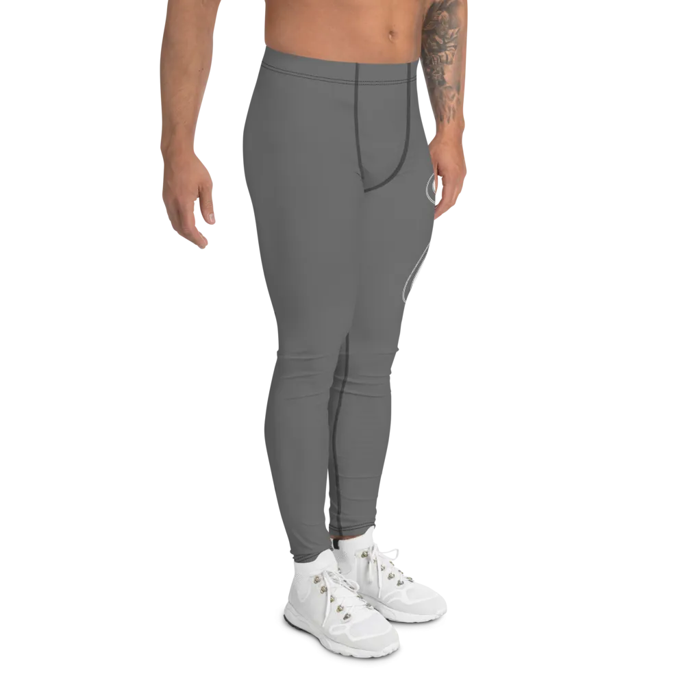 Athletic Apparatus Grey White logo V2 Men's Leggings