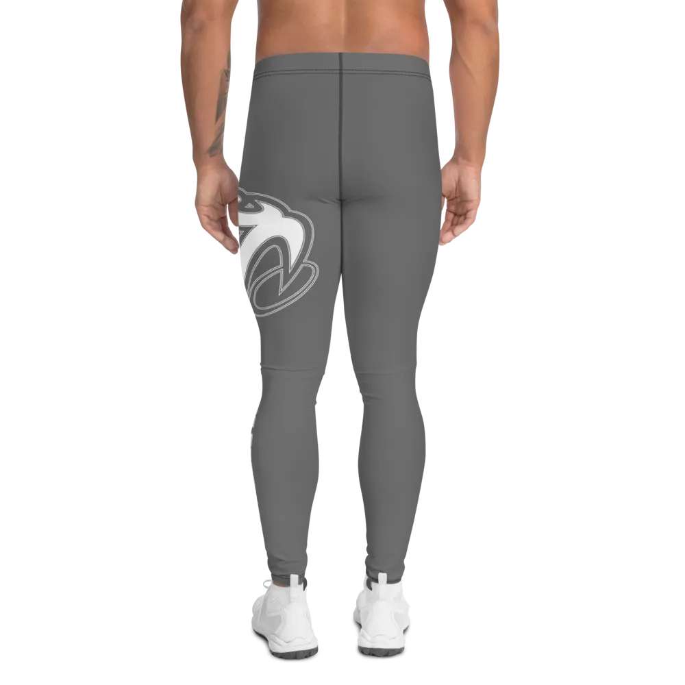 Athletic Apparatus Grey White logo V2 Men's Leggings