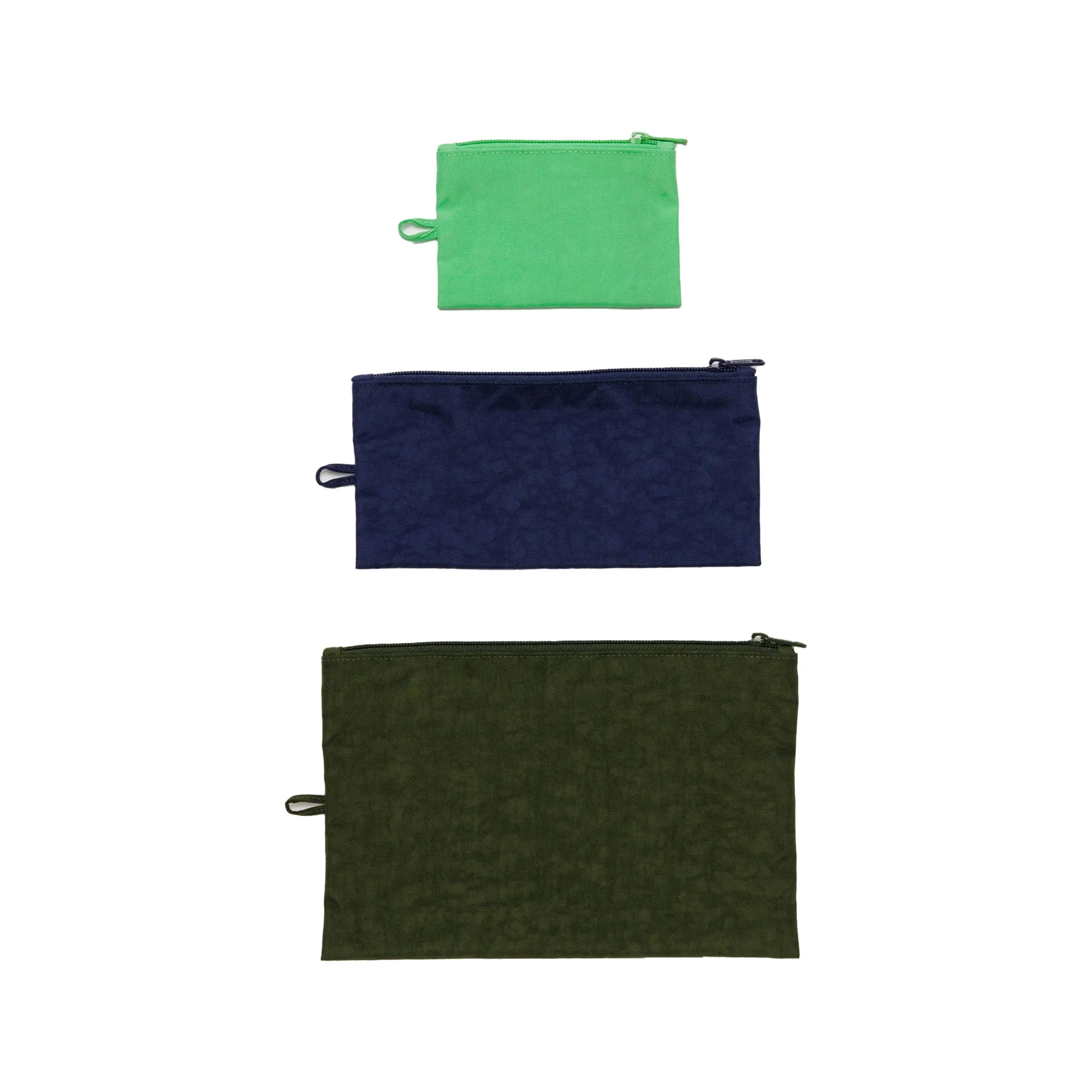Baggu Flat Pouch Set, Marine