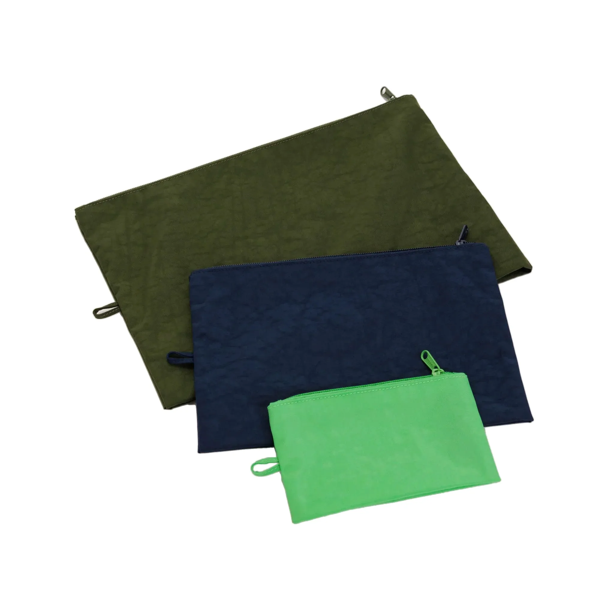 Baggu Flat Pouch Set, Marine