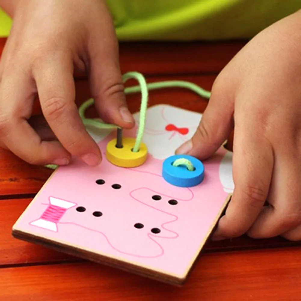 Beads Lacing Wooden Board