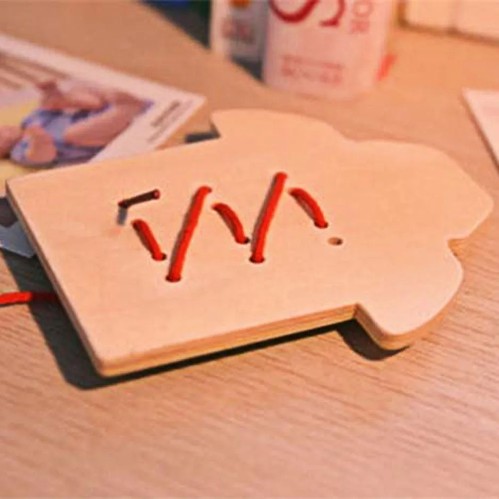 Beads Lacing Wooden Board