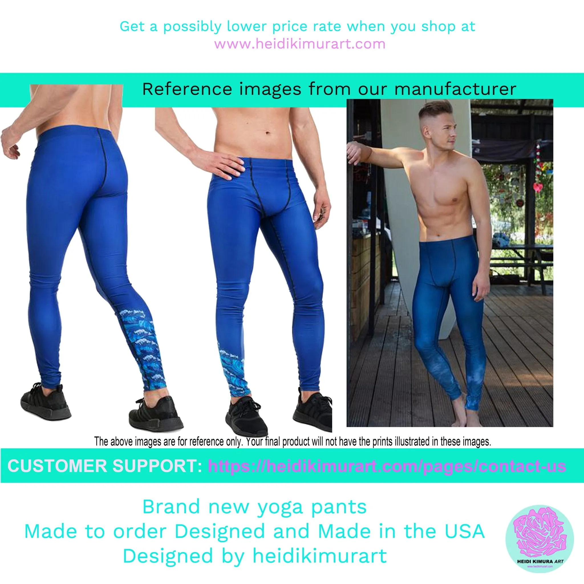 Black White Abstract Meggings, Best Men's Leggings, Designer Running Compression Tights For Men - Made in USA/EU/MX