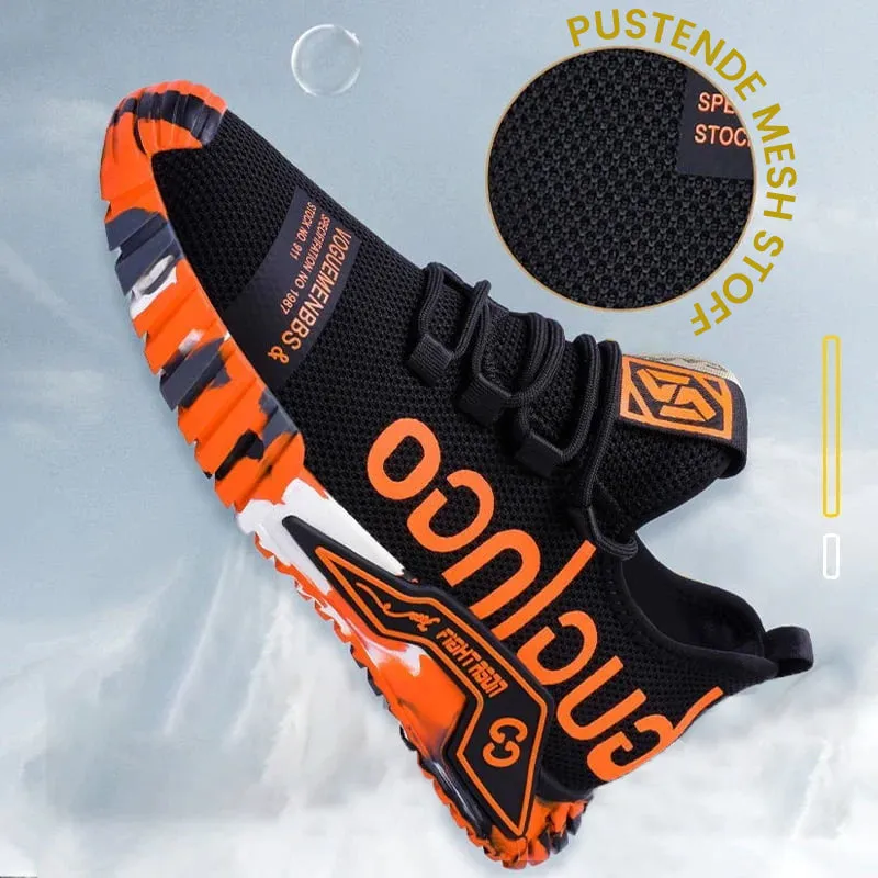 Breathable lightweight sneakers with steel toe - safety shoes