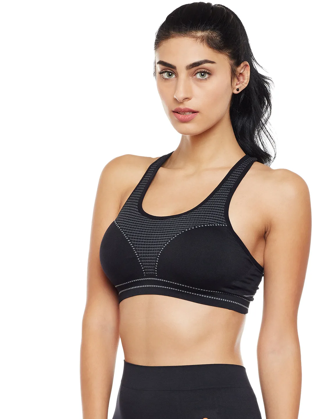 C9 Airwear Women's Active Sports Bra with Pads - Black