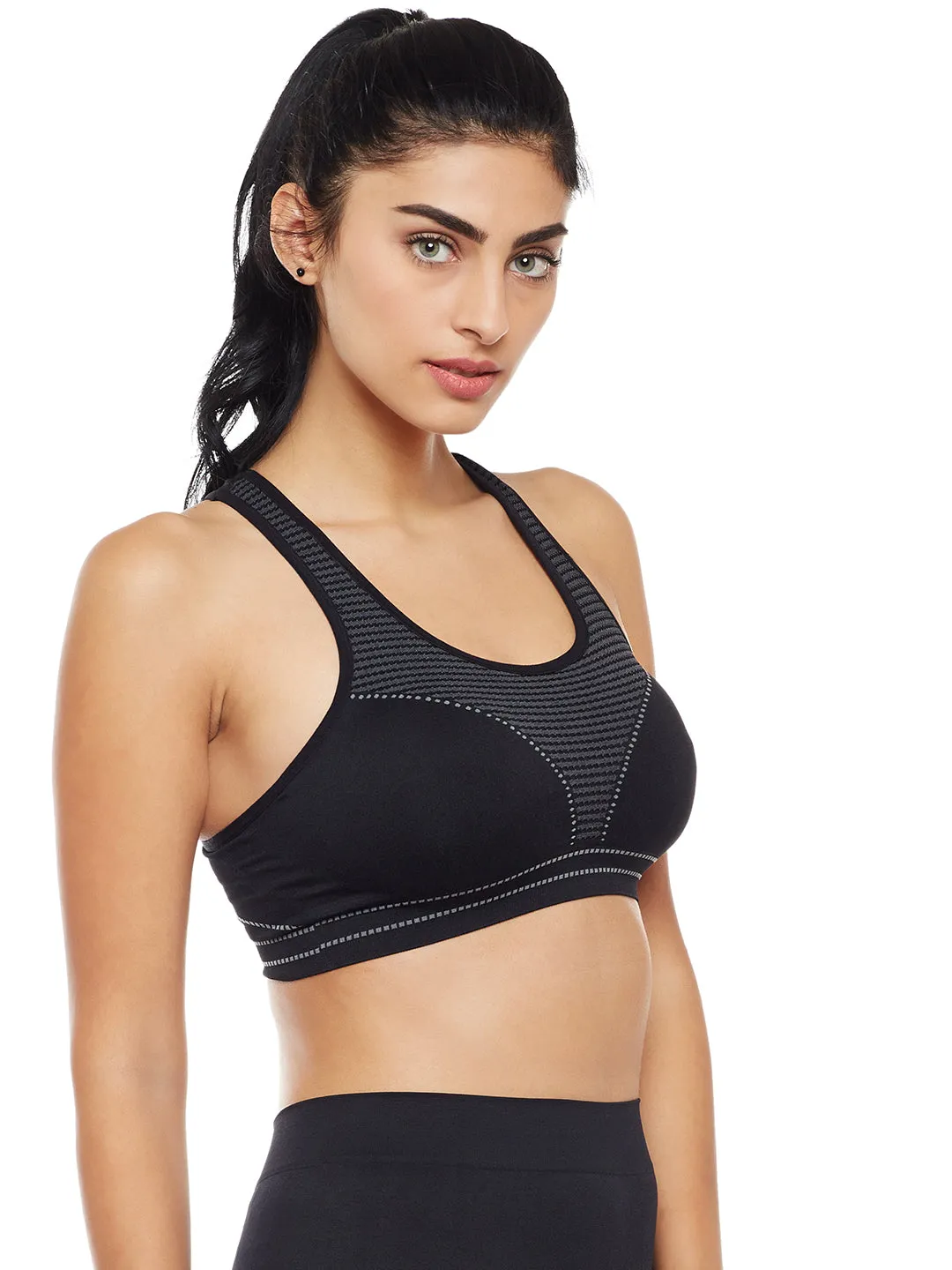 C9 Airwear Women's Active Sports Bra with Pads - Black