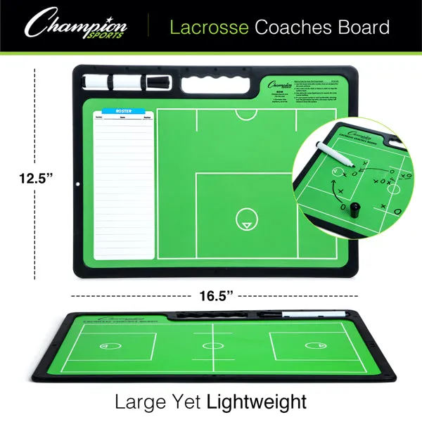 Champion Sports XL Mens Lacrosse Coaches Board