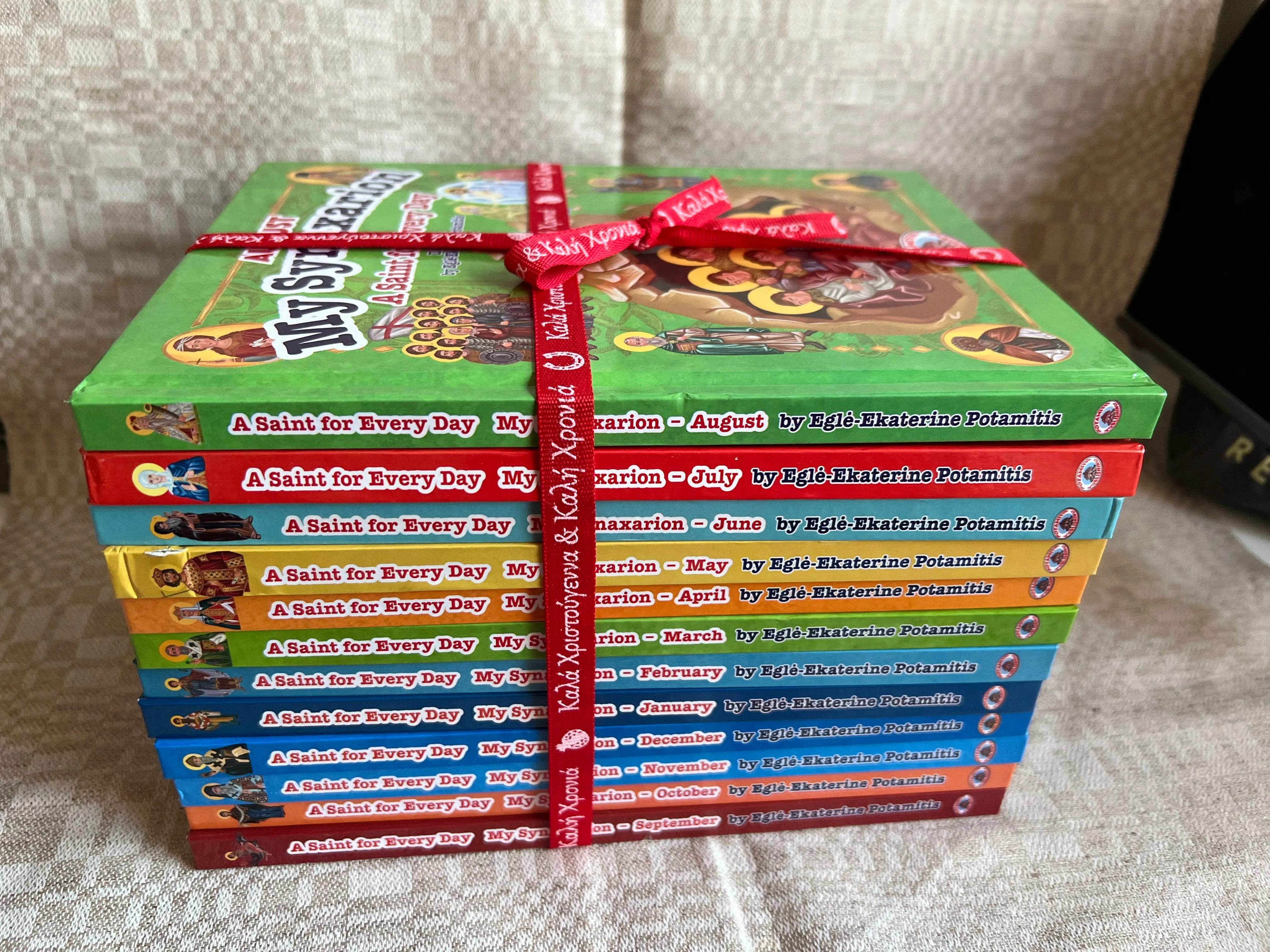 Complete Set "My Synaxarion – A Saint for Every Day – A Book for Every Month"