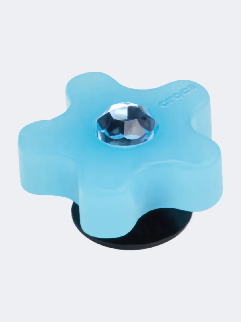 Crocs Flower With Gem Lifestyle Pins Blue