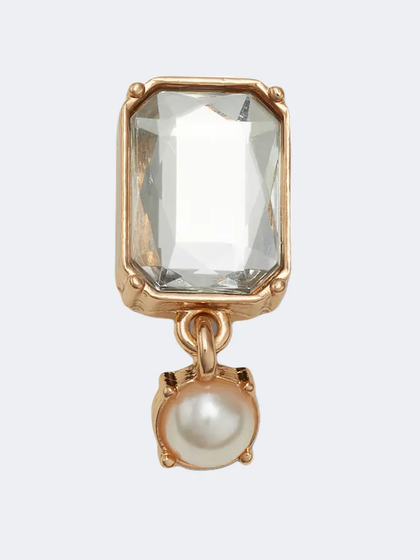 Crocs Pearl Dangle Unisex Lifestyle Pins Gold