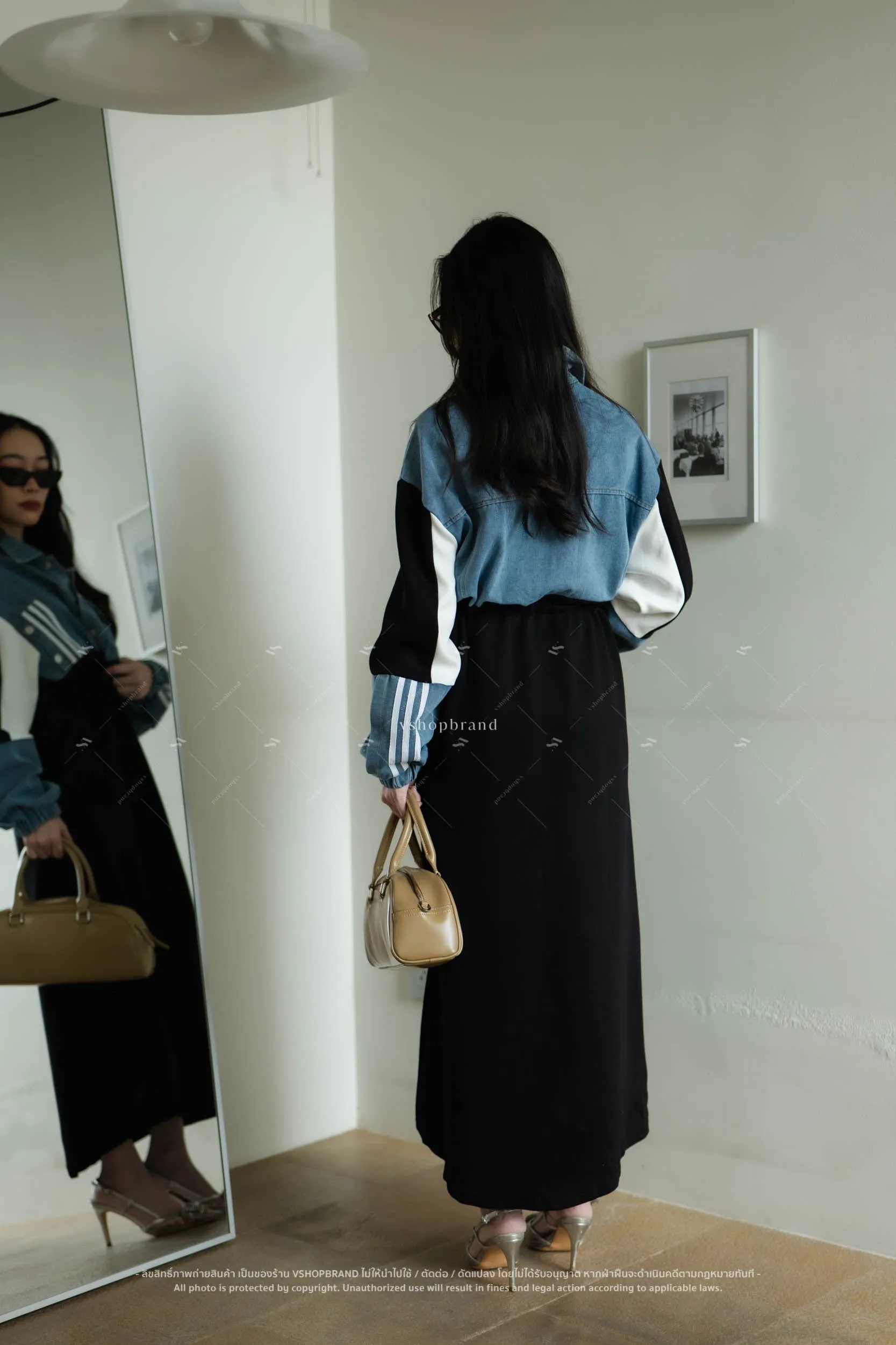 Denim Desire Dress black