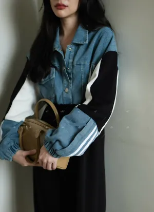 Denim Desire Dress black