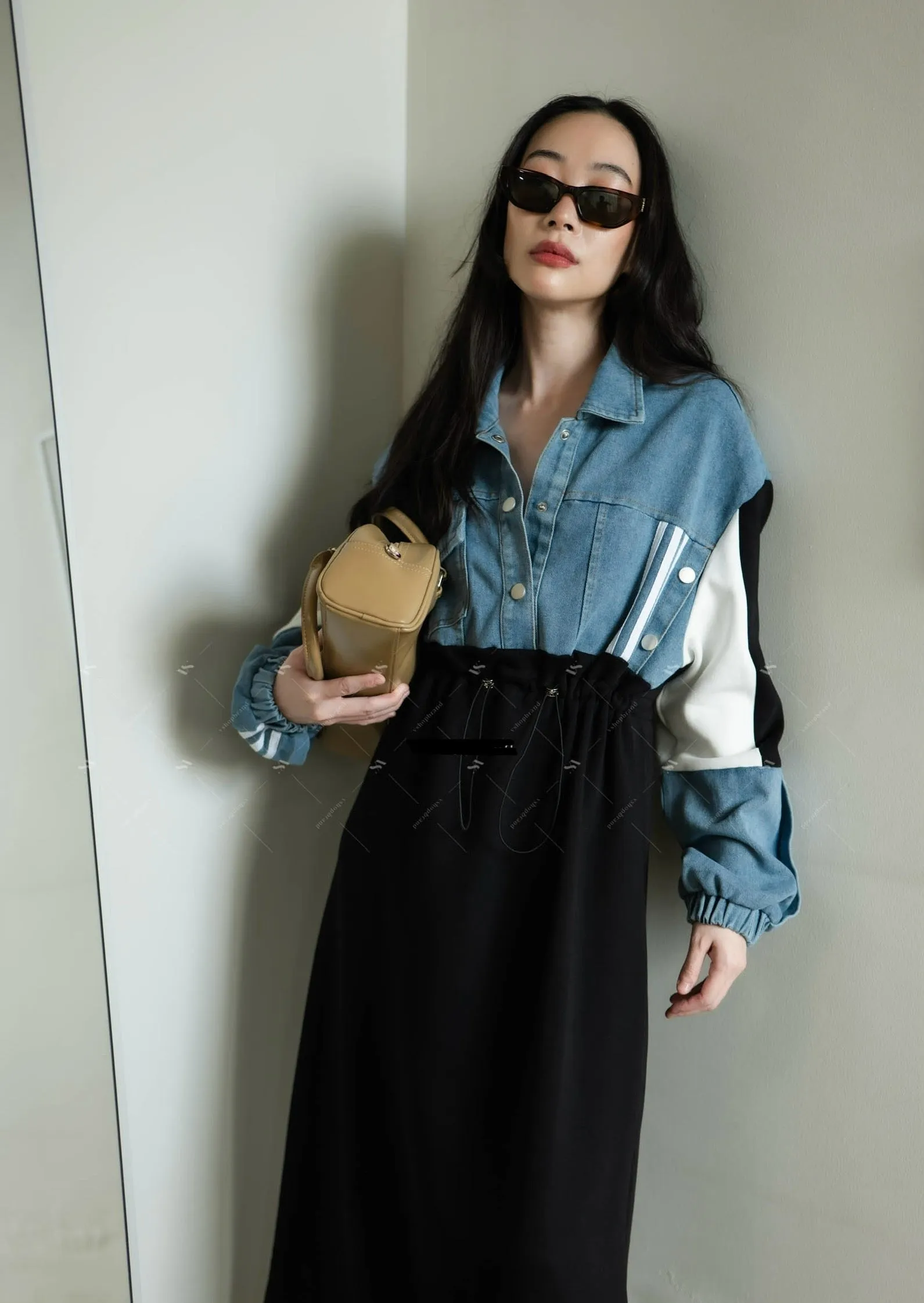 Denim Desire Dress black
