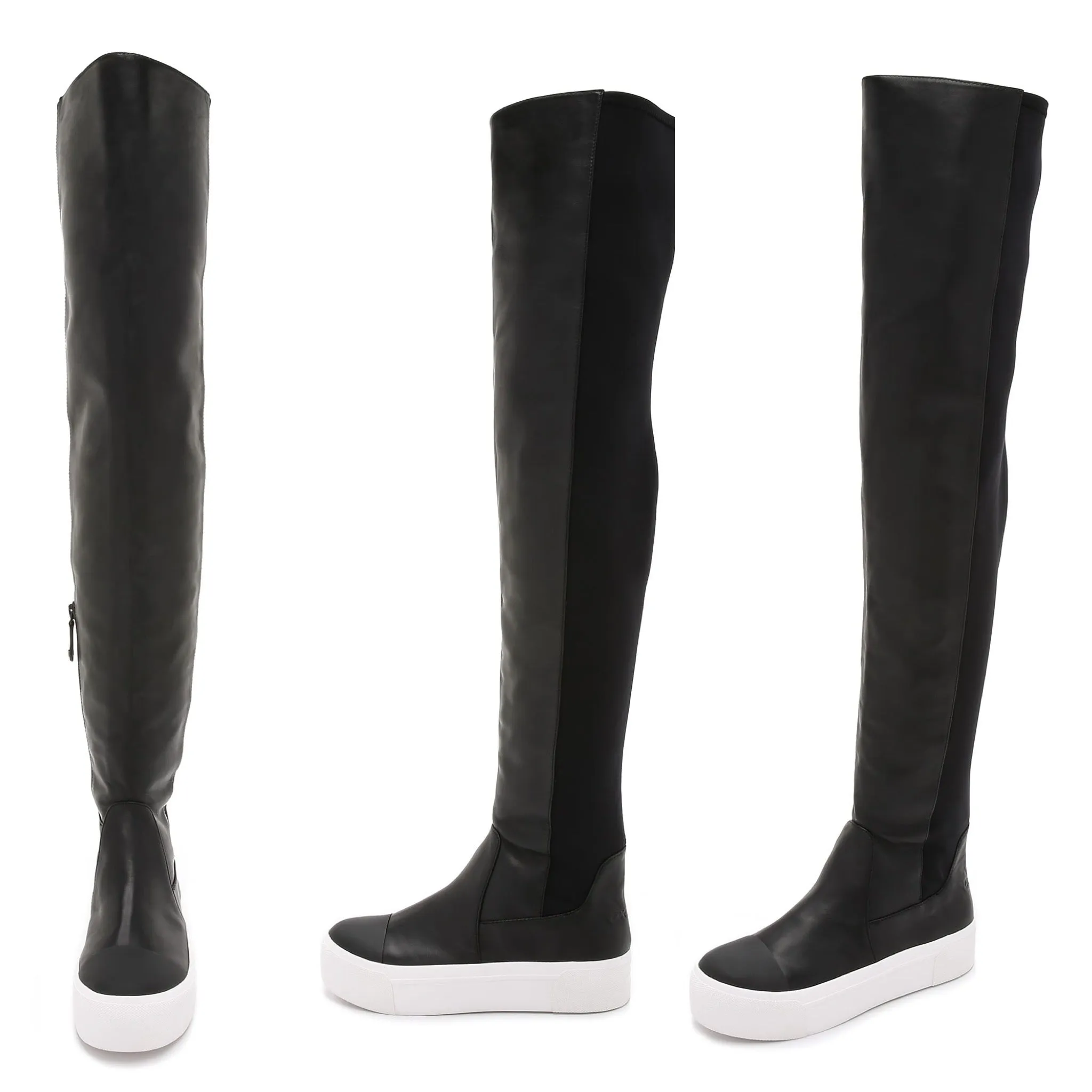 DKNY Brenda Over the Knee Sneaker Boots 8