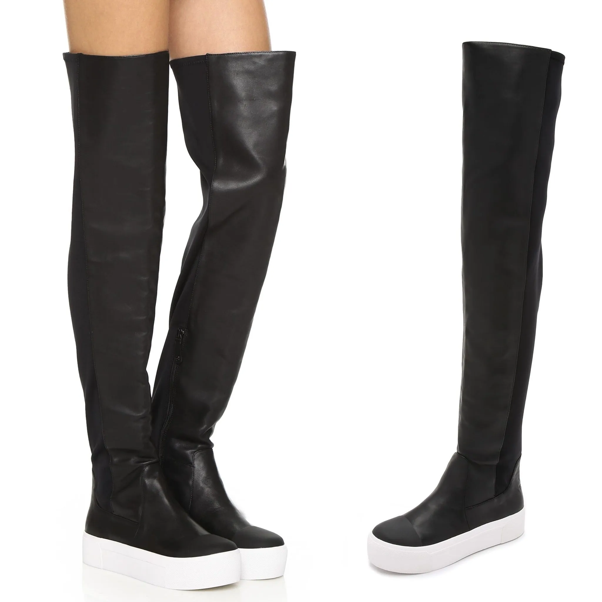DKNY Brenda Over the Knee Sneaker Boots 8