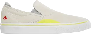 Emerica Mens Wino G6 Slip-On Grey Yellow Shoes