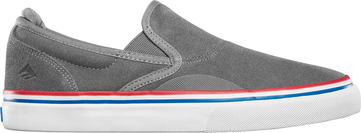 Emerica Mens Wino G6 Slip-On X Biltwell Charcoal Shoes