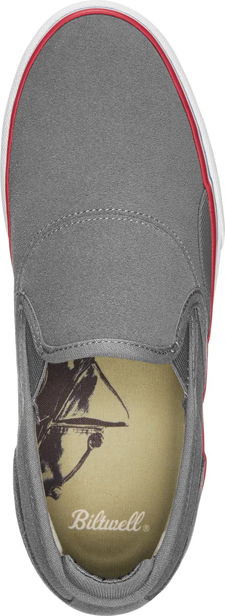 Emerica Mens Wino G6 Slip-On X Biltwell Charcoal Shoes