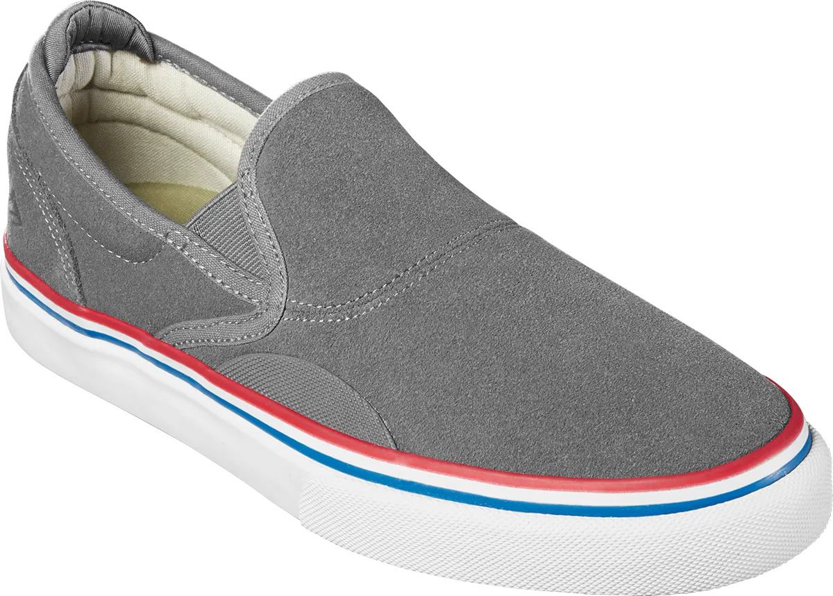 Emerica Mens Wino G6 Slip-On X Biltwell Charcoal Shoes