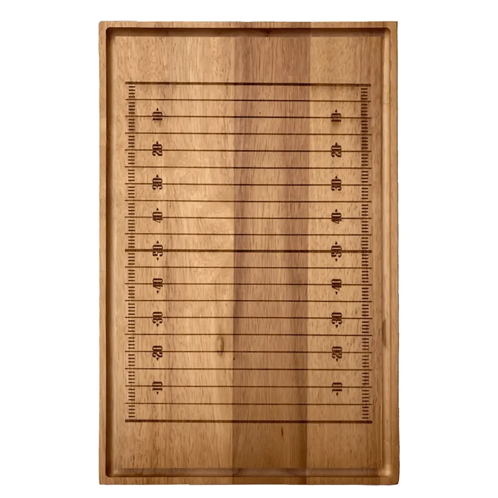 Football Field Wood Cutting Board