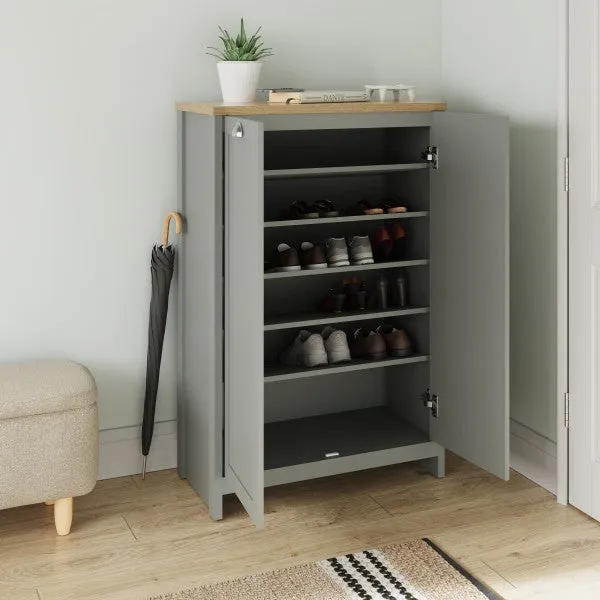 GFW Lancaster 2 Door Shoe Cabinet