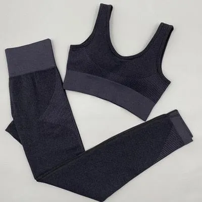 Gym Set Women Seamless Yoga Set Fitness Women Sport Set