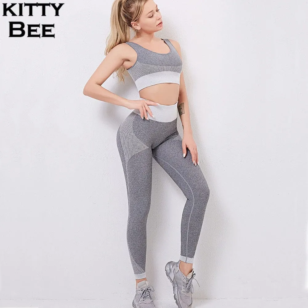 Gym Set Women Seamless Yoga Set Fitness Women Sport Set