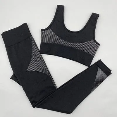 Gym Set Women Seamless Yoga Set Fitness Women Sport Set