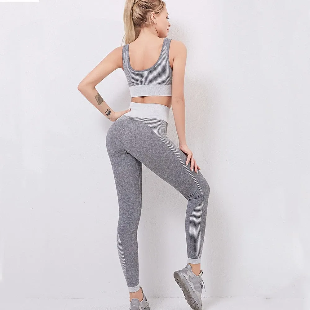 Gym Set Women Seamless Yoga Set Fitness Women Sport Set
