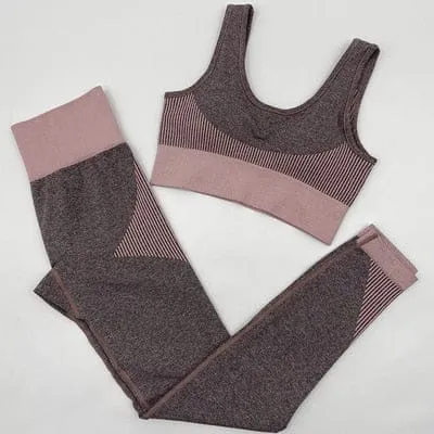 Gym Set Women Seamless Yoga Set Fitness Women Sport Set