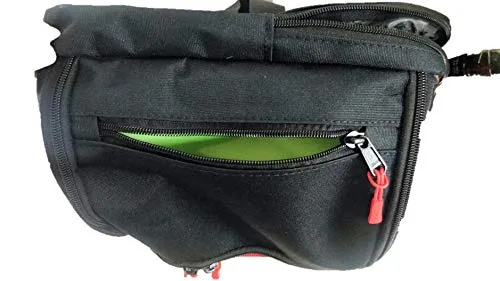 HeadTurners Pro Badminton Backpack Kitbag with Shoe Pocket (Red Camo, Black )