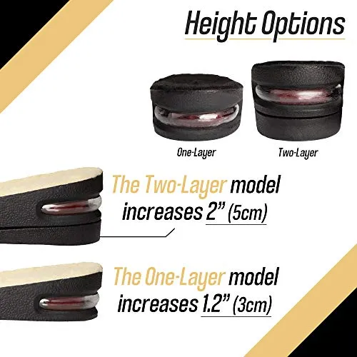 Height Increase Insoles with Fur and Air Cushion - 1.2" Shoe Lifts - Heel Lift (US Women's 6-8) Beige