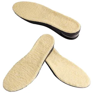Height Increase Insoles with Fur and Air Cushion - 1.2" Shoe Lifts - Heel Lift (US Women's 6-8) Beige