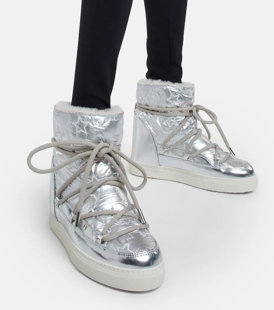 Inuikii Sneaker Star Wedge metallic snow boots