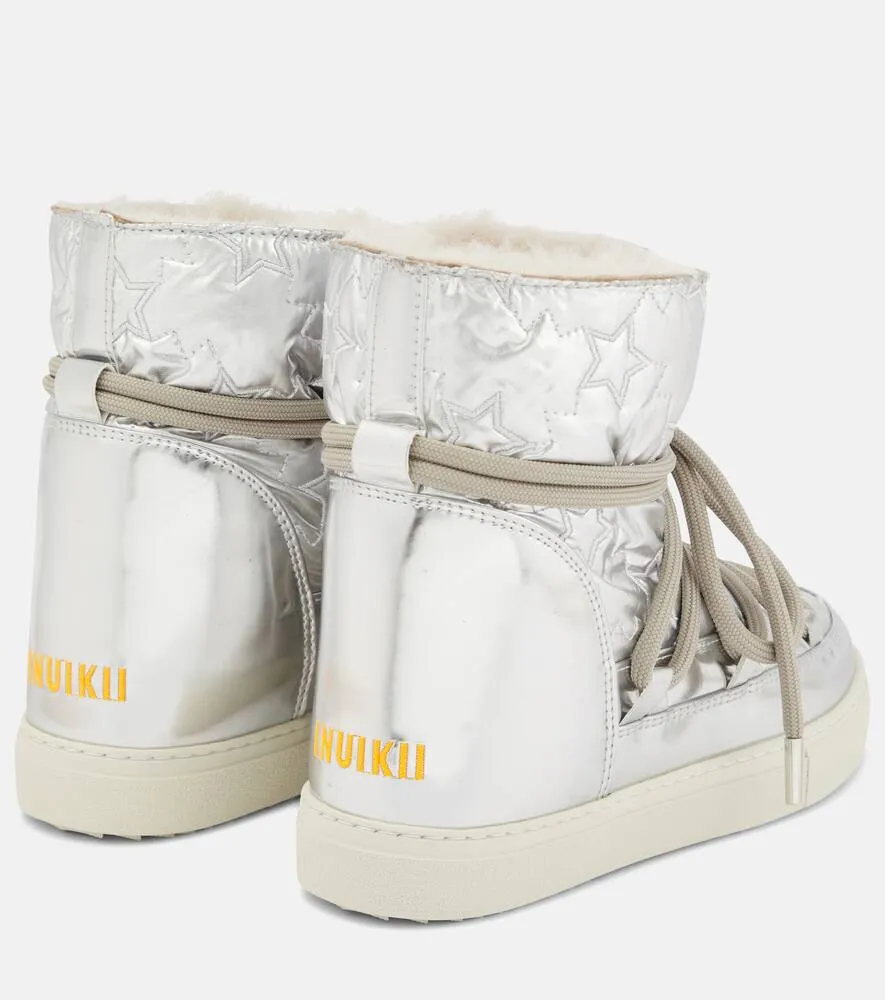 Inuikii Sneaker Star Wedge metallic snow boots
