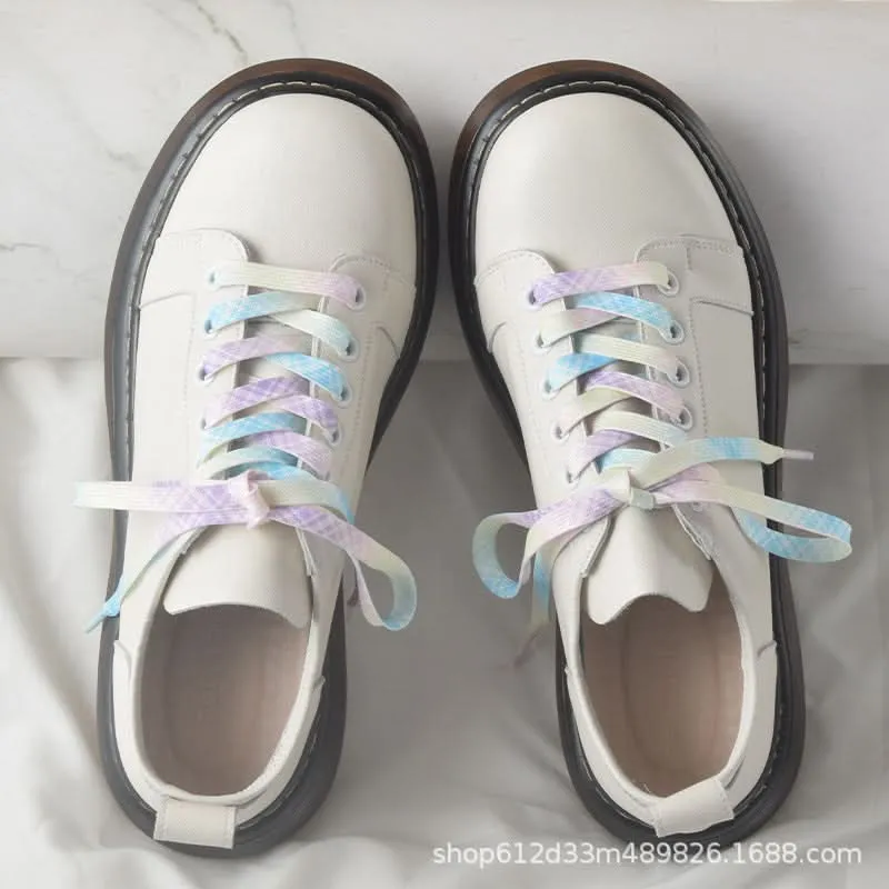 Japanese Plaid Shoelaces – Best for Sneakers, Boots & Casual Shoes