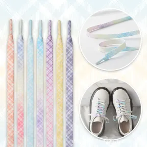 Japanese Plaid Shoelaces – Best for Sneakers, Boots & Casual Shoes