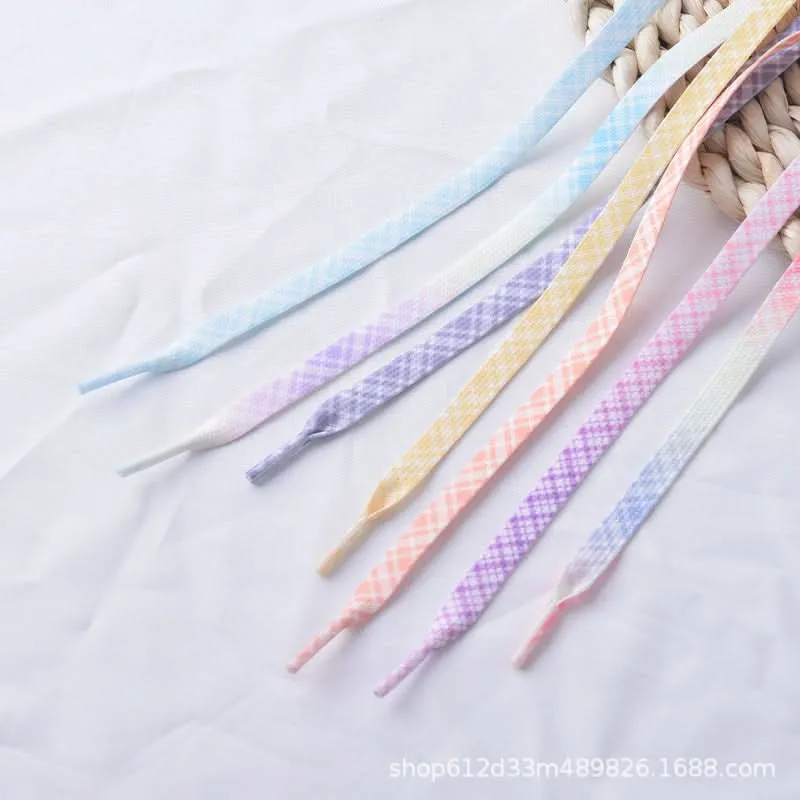 Japanese Plaid Shoelaces – Best for Sneakers, Boots & Casual Shoes