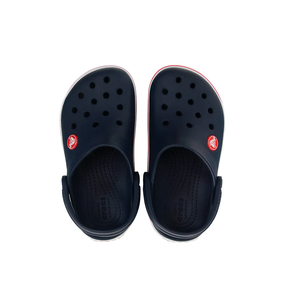 Kids Crocband Clog in Navy Red