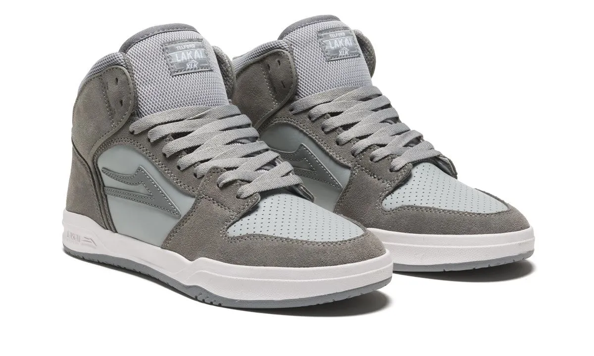 Lakai Telford Skate Shoes - Grey / Light Grey