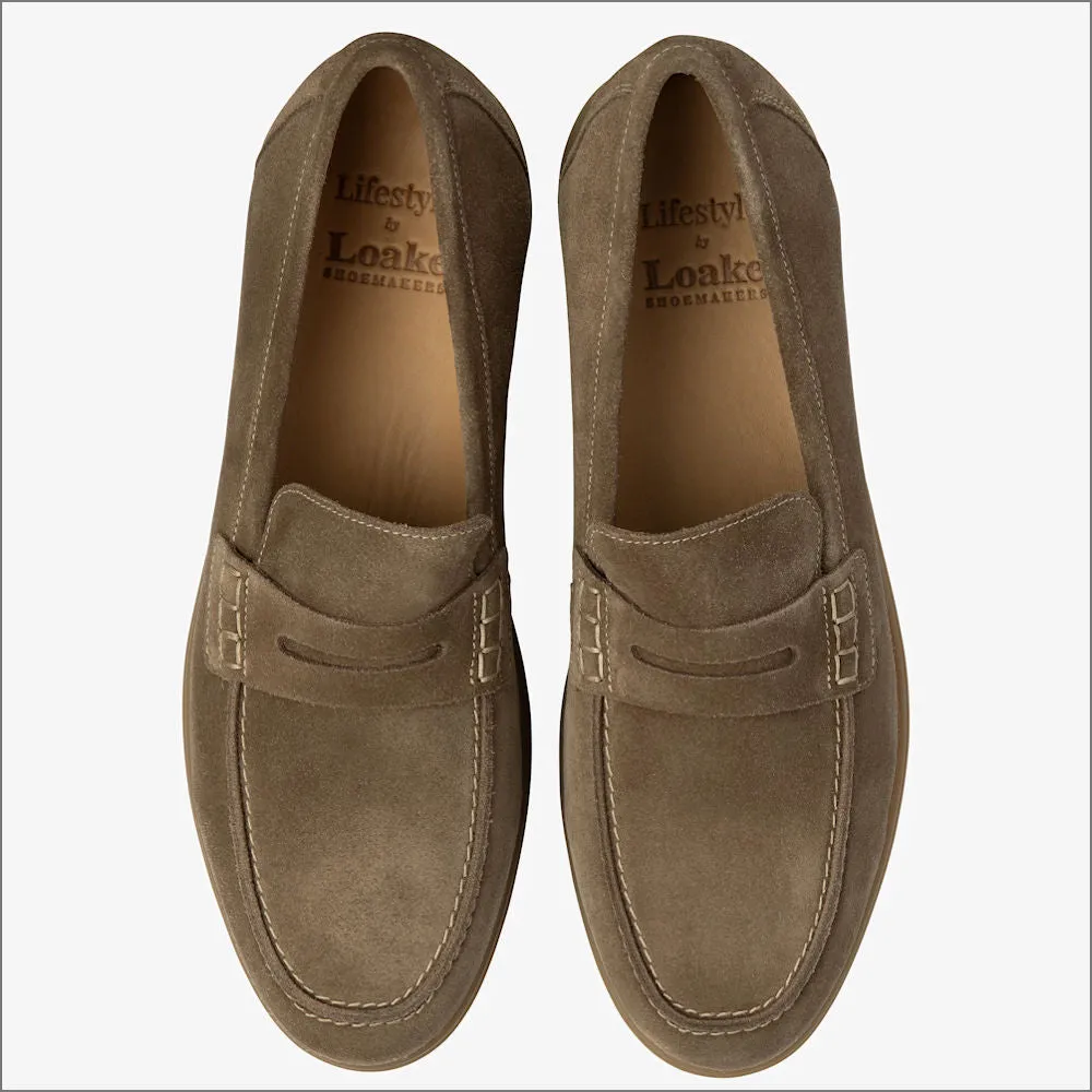 Loake Lucca Flint Suede Loafer@